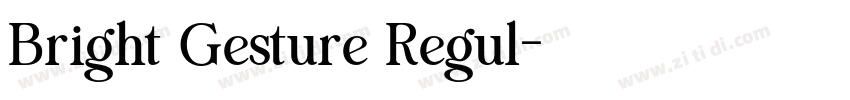 Bright Gesture Regul字体转换